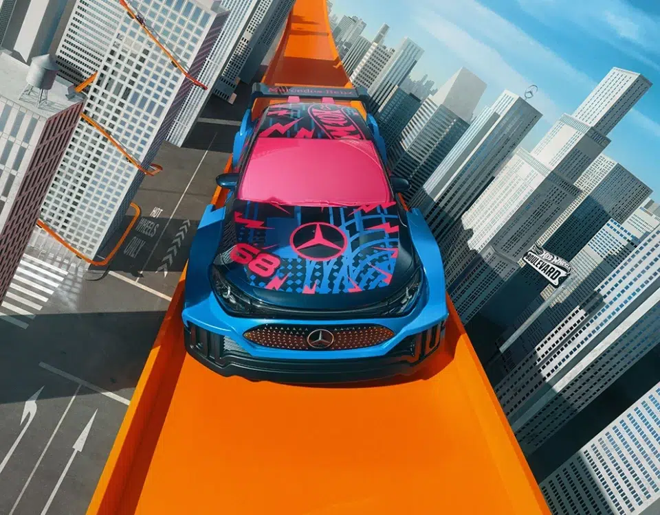 Hot Wheels y Mercedes-Benz CLA arte
