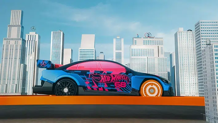 Hot Wheels y Mercedes-Benz CLA arte