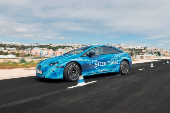 Steer-by-wire Mercedes EQS